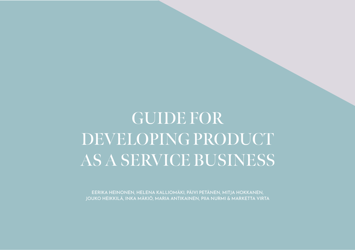 Guide for developing Product as a Service business