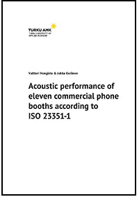 Acoustic performance of eleven commercial phone booths according to ISO 23351-1