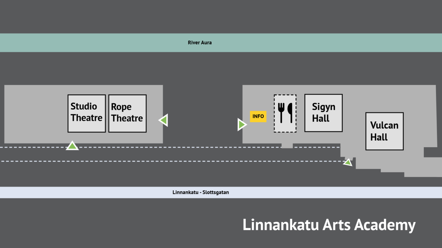 Map of Linnankatu Arts Academy Venue.