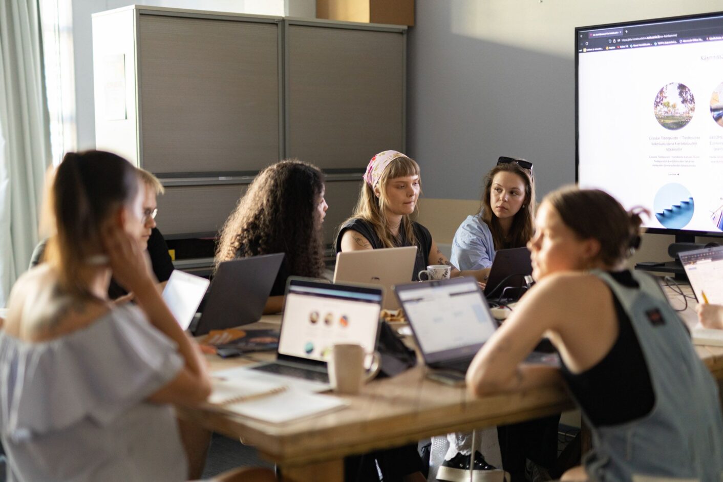 students in a classroom