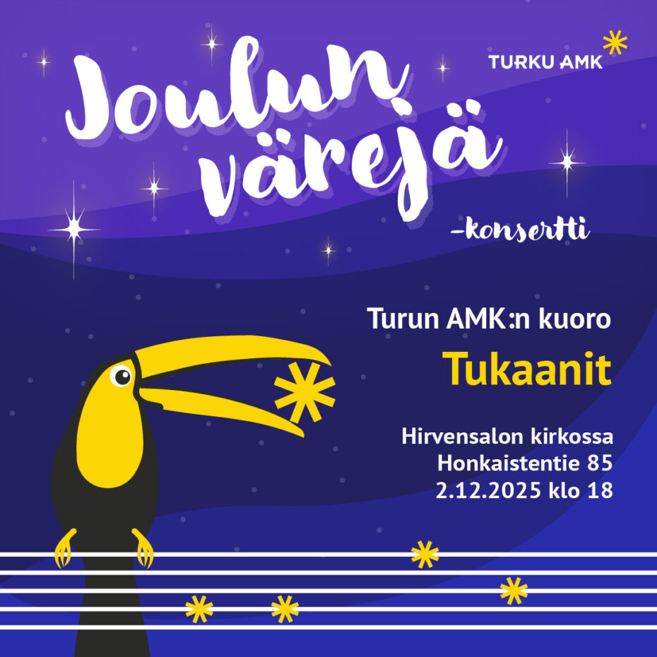 Joulun V rej Turun AMK n Kuoro Tukaanien Joulukonsertti Turku AMK