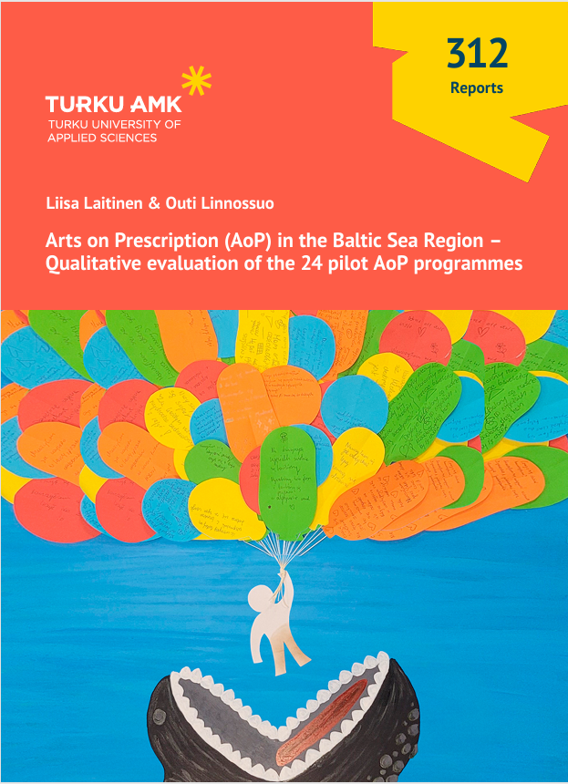 Cover of the publication: Arts on prescription in the Baltic Sea Region