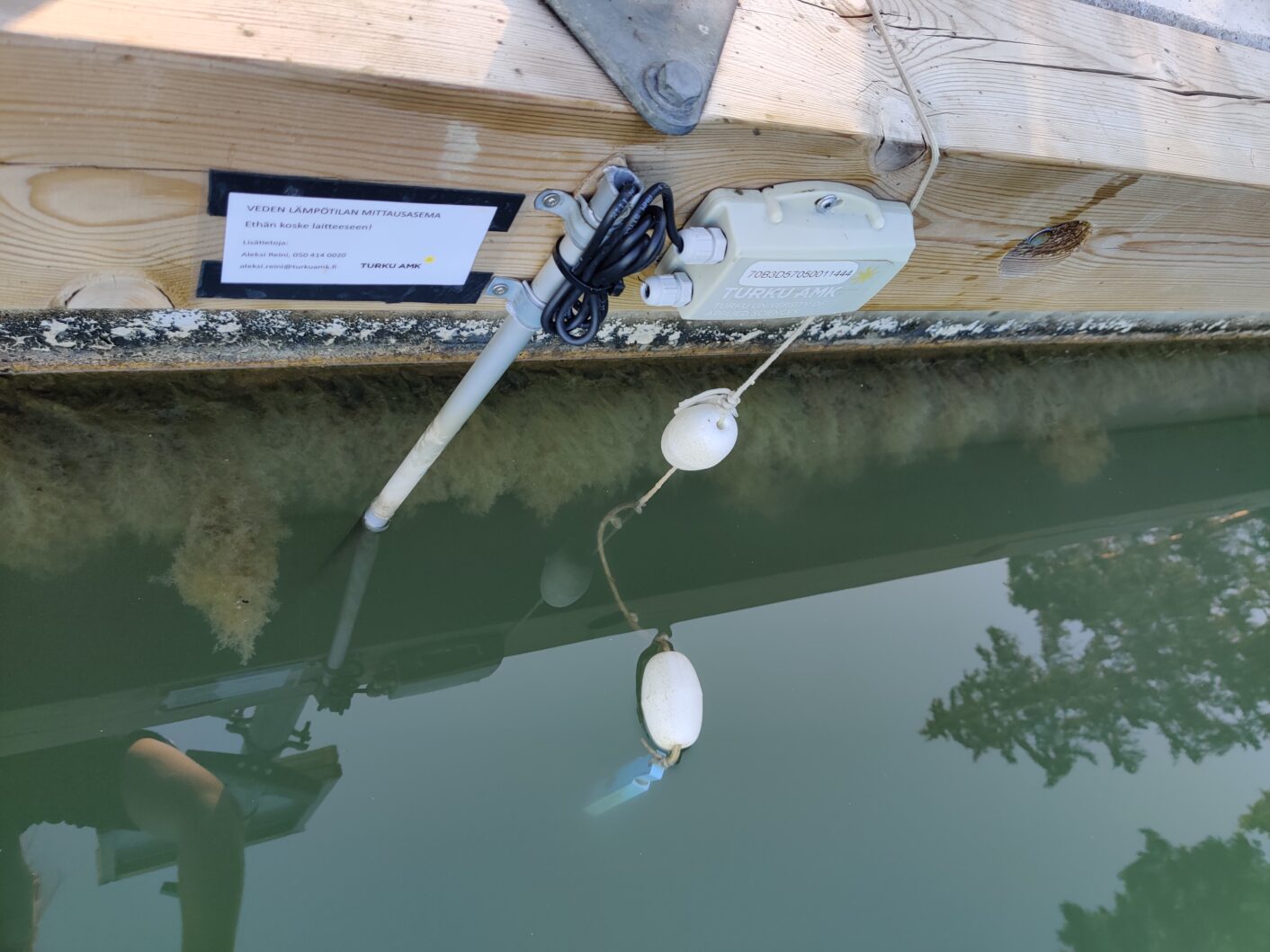 Meriveden lämpötilan mittaus