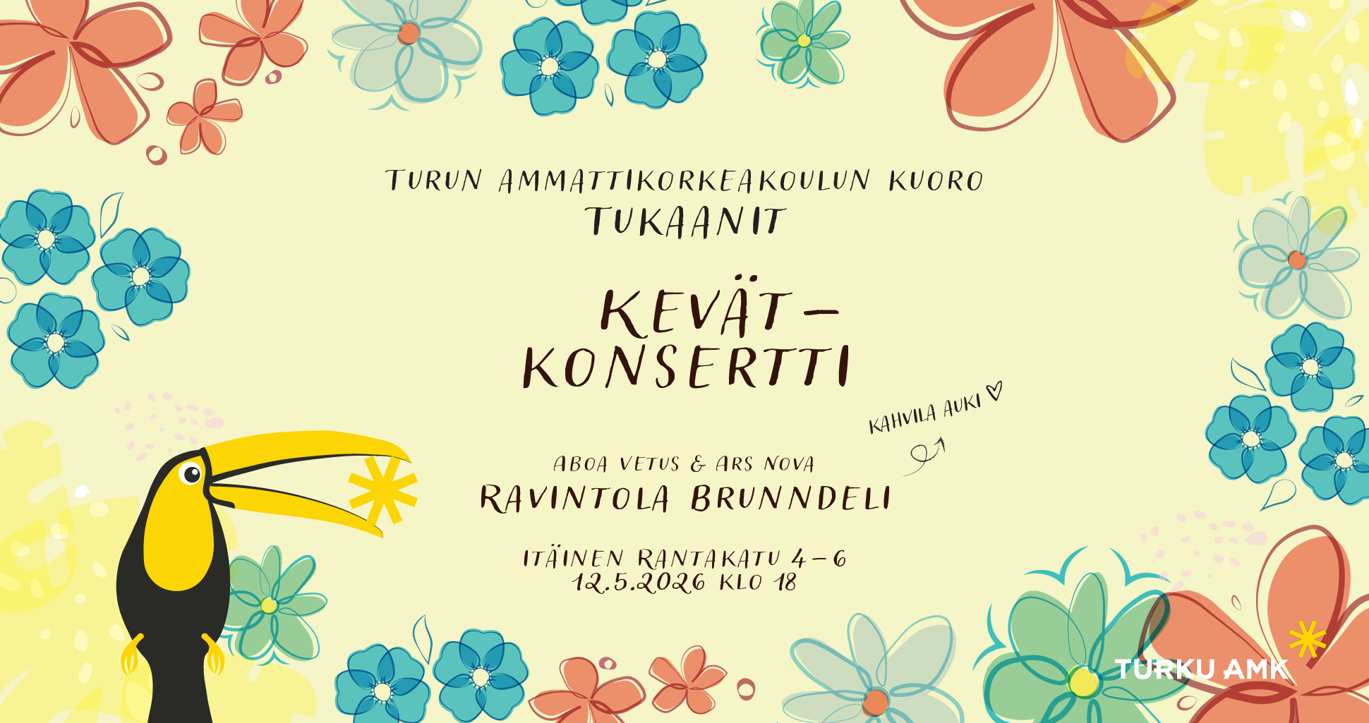 Turun ammattikorkeakoulu kuoro Tukaanien kevätkonsertti