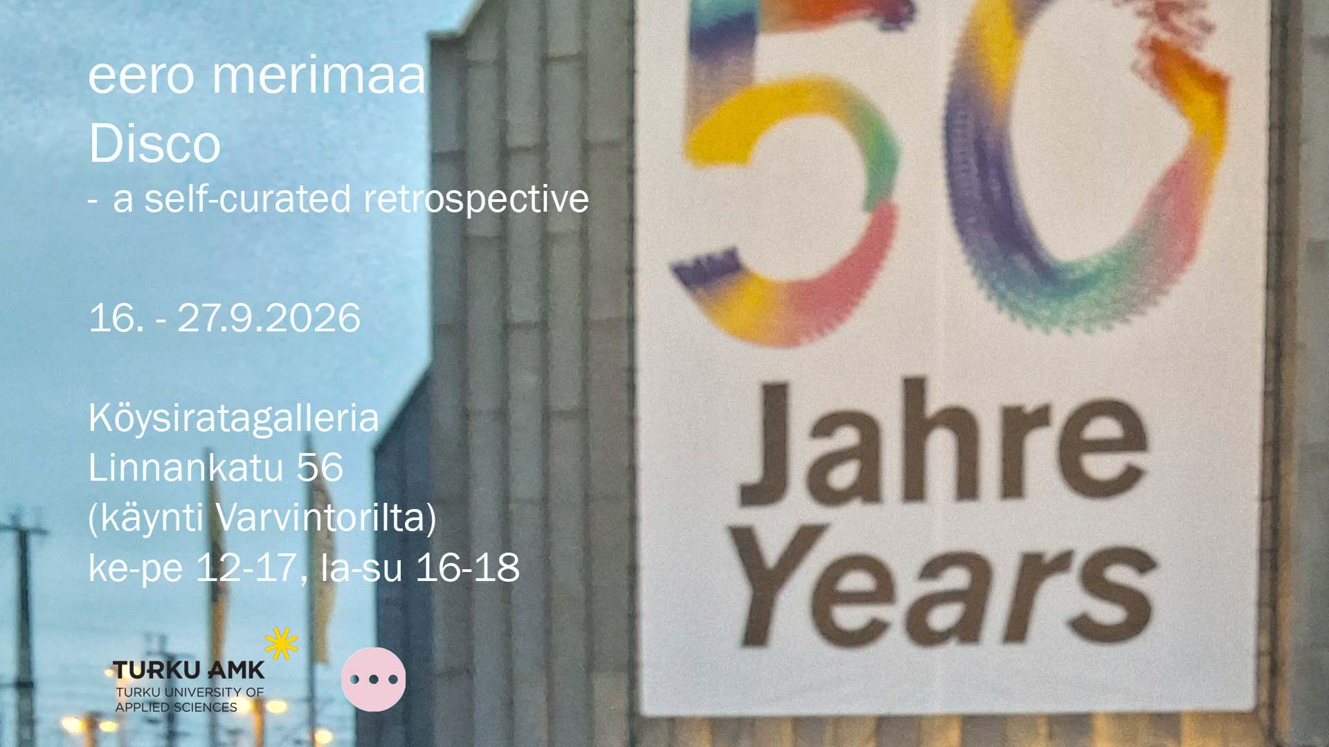 Eero Merimaa: Disco – a self-curated retrospective